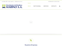 Tablet Screenshot of marinosa.com.ar